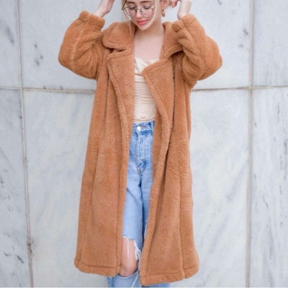NWOT Parade Tan Teddy Coat New without Tags